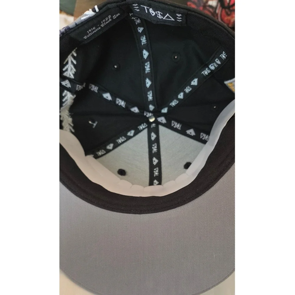 Headgear Classics Fitted Hat Mens 6‎ 7/8 Black Grey New Baltimore Black Sox Cap